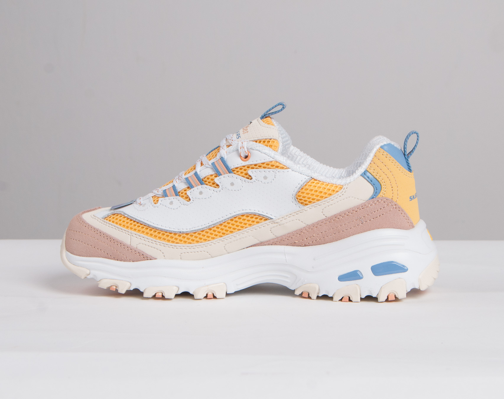 Dámské Boty Skechers D´Lites Second Chance WYL 13146 White/Yellow