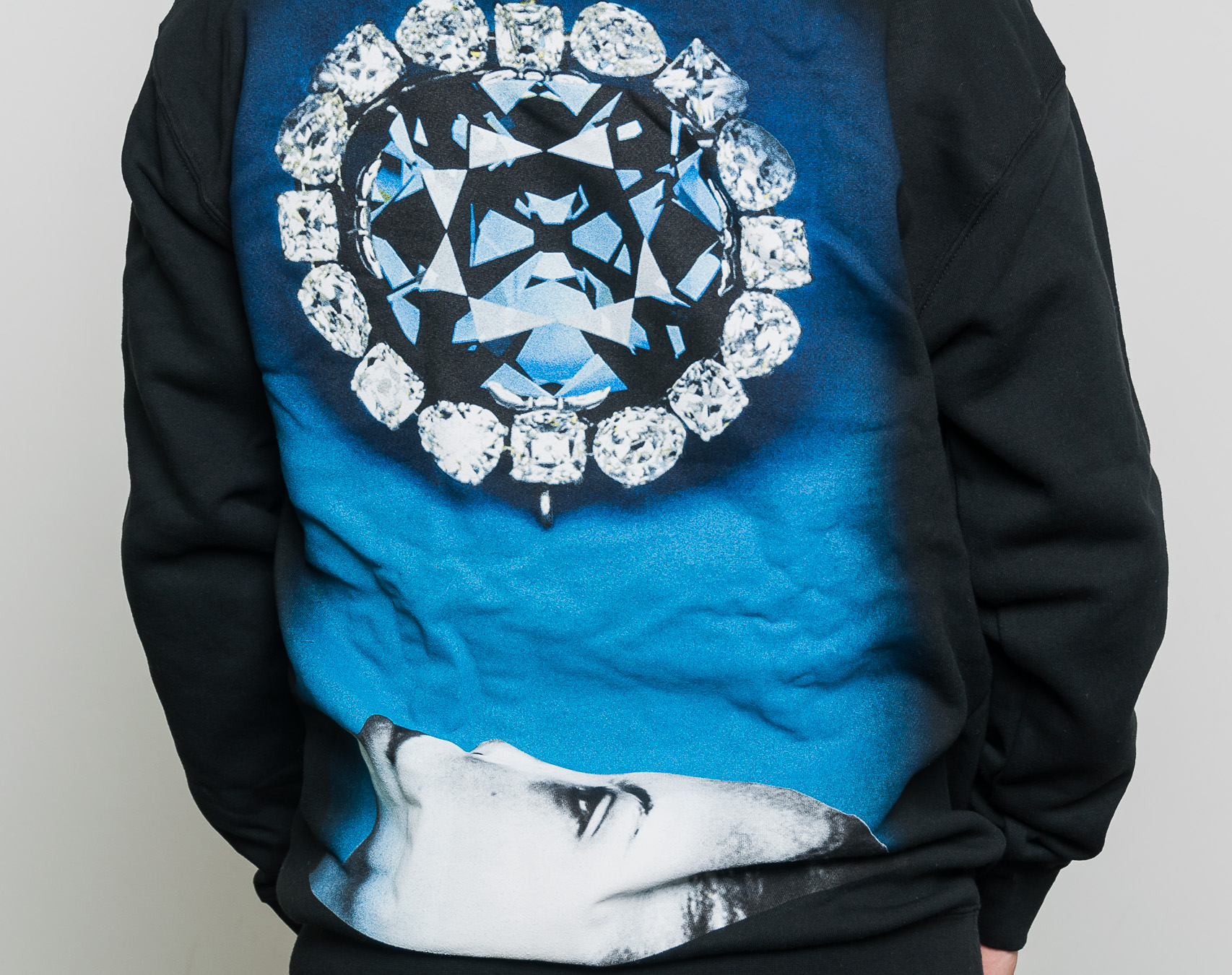 Mikina Diamond Supply Co. Face Down Hoodie Black