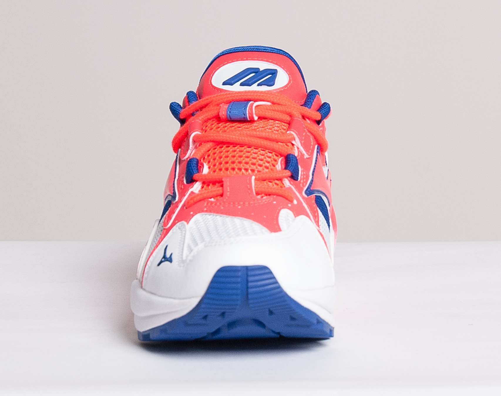 Dámské Boty Mizuno Wave Rider 1 White/Fiery Coral/Mazarine Blue D1GA192560
