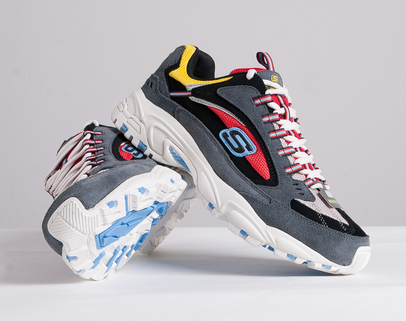 Boty Skechers Stamina Cutback 51286 CCRD Charcoal/Red