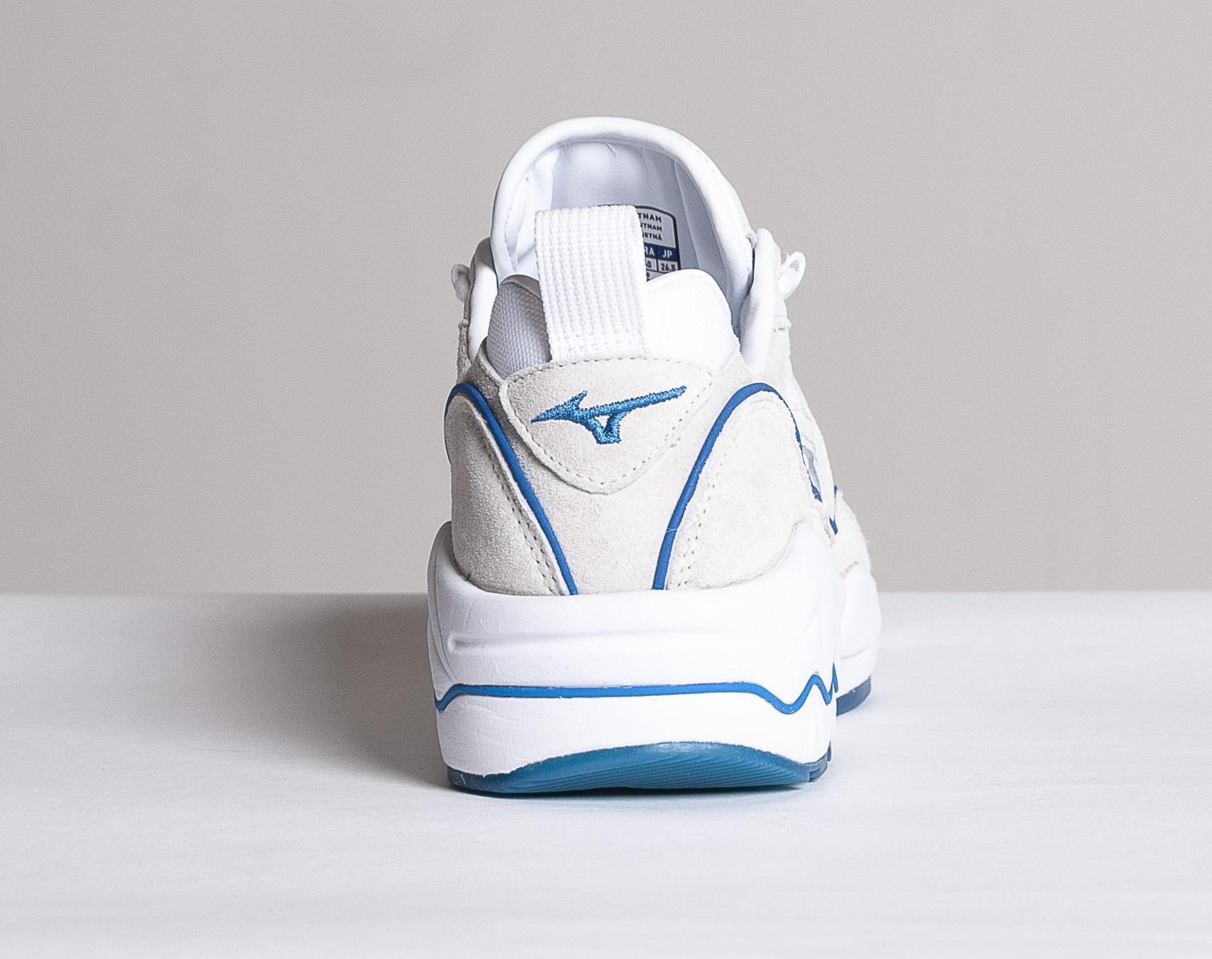 Boty Mizuno Wave Rider 1 PREMIUM White/White/Brilliant Blue OP181007593