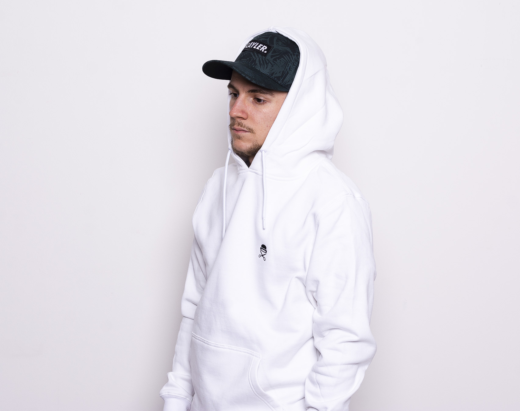 Mikina Cayler & Sons PA Small Icon Hoody White/Black