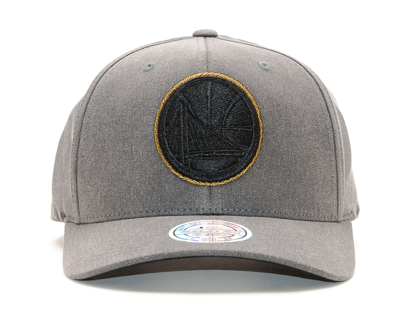 Kšiltovka Mitchell & Ness Golden State Warriors Washed Denim Gold Snapback