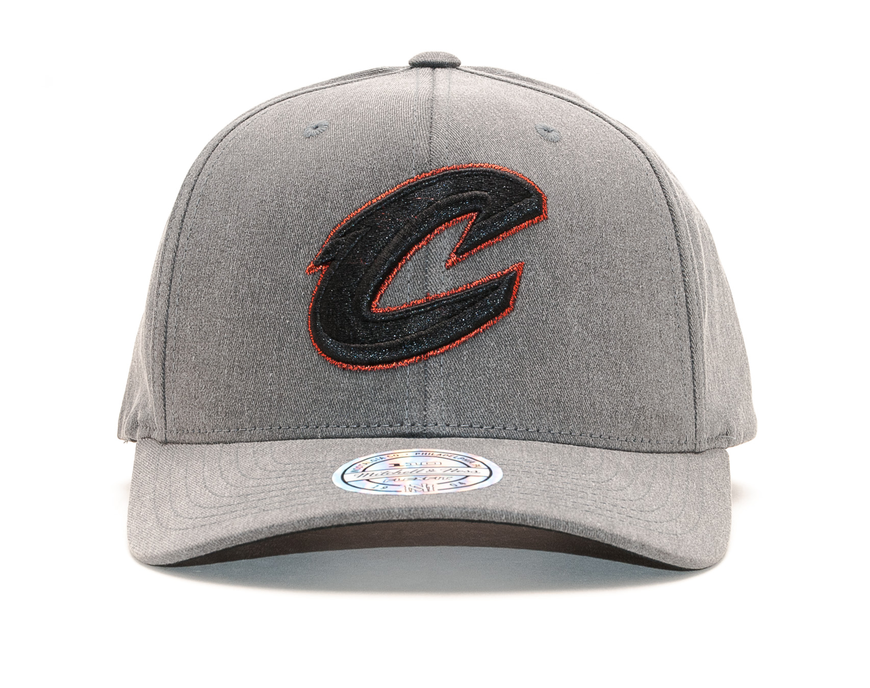 Kšiltovka Mitchell & Ness Cleveland Cavaliers Washed Denim Orange Snapback