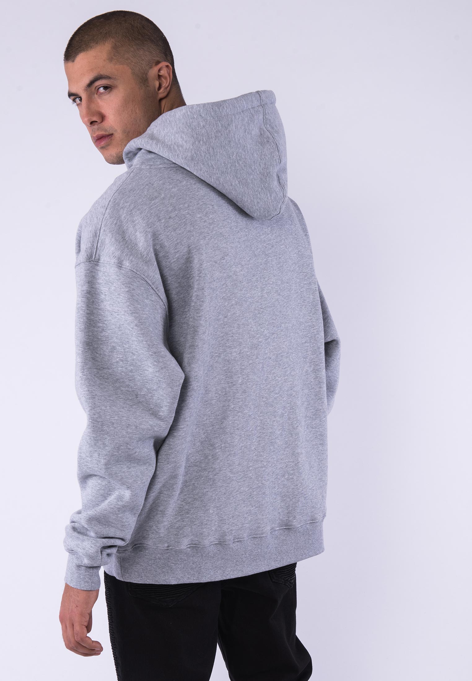 Mikina Cayler & Sons Insignia Box Hoody Grey Heather/Navy