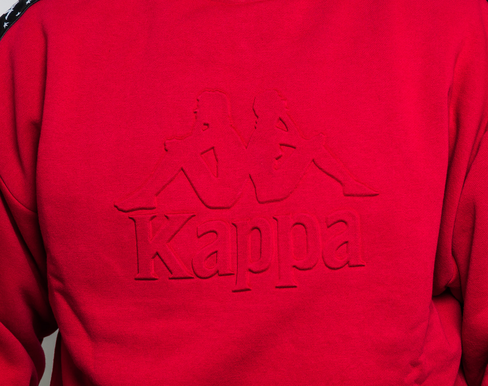 Mikina Kappa Authentic Alef Dark Red/Black