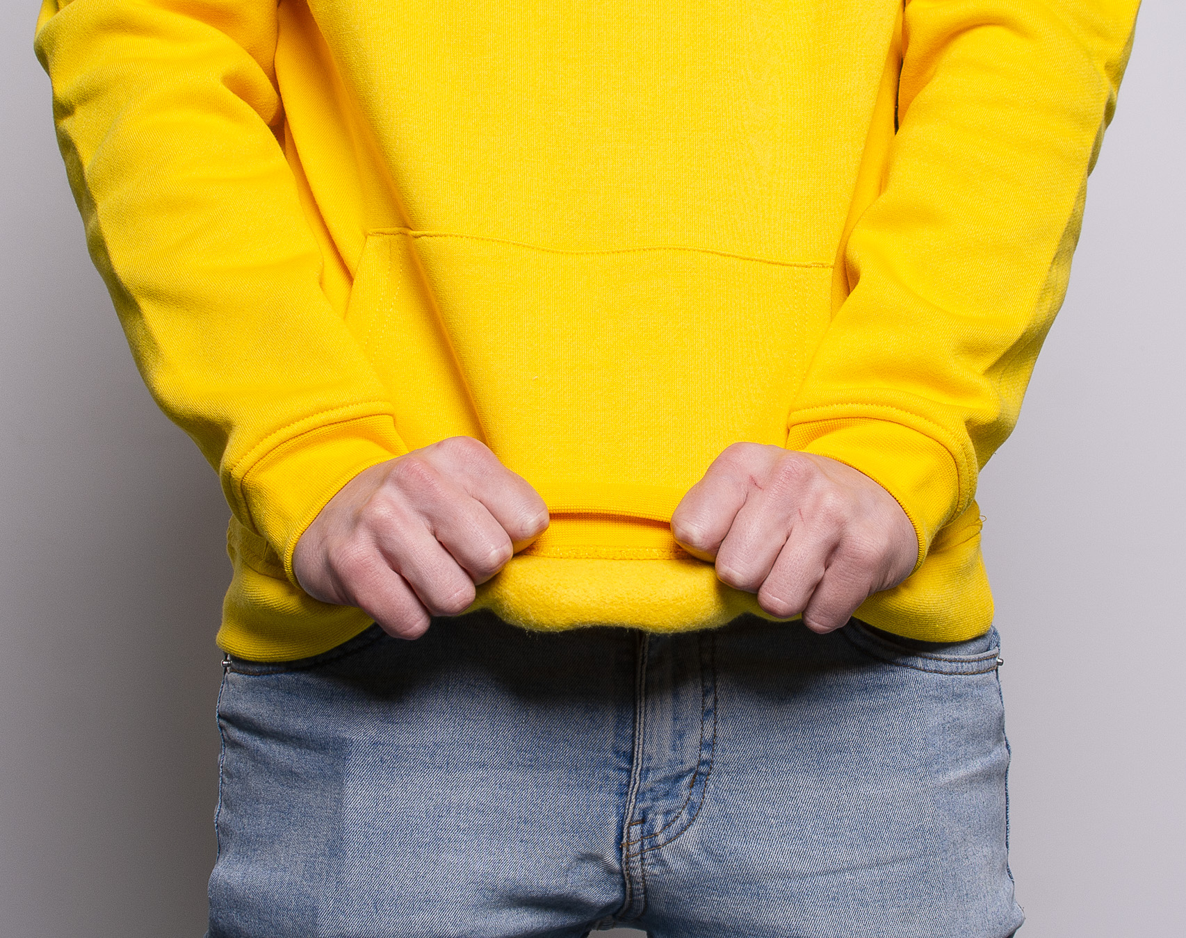 Mikina Independent Bar Cross Hood Yellow