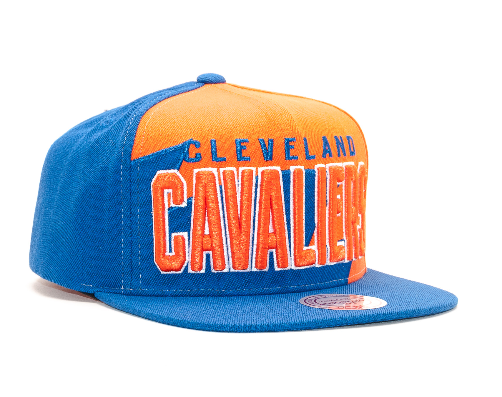 Kšiltovka Mitchell & Ness Cleveland Cavaliers Shark Tooth Blue/Orange Snapback