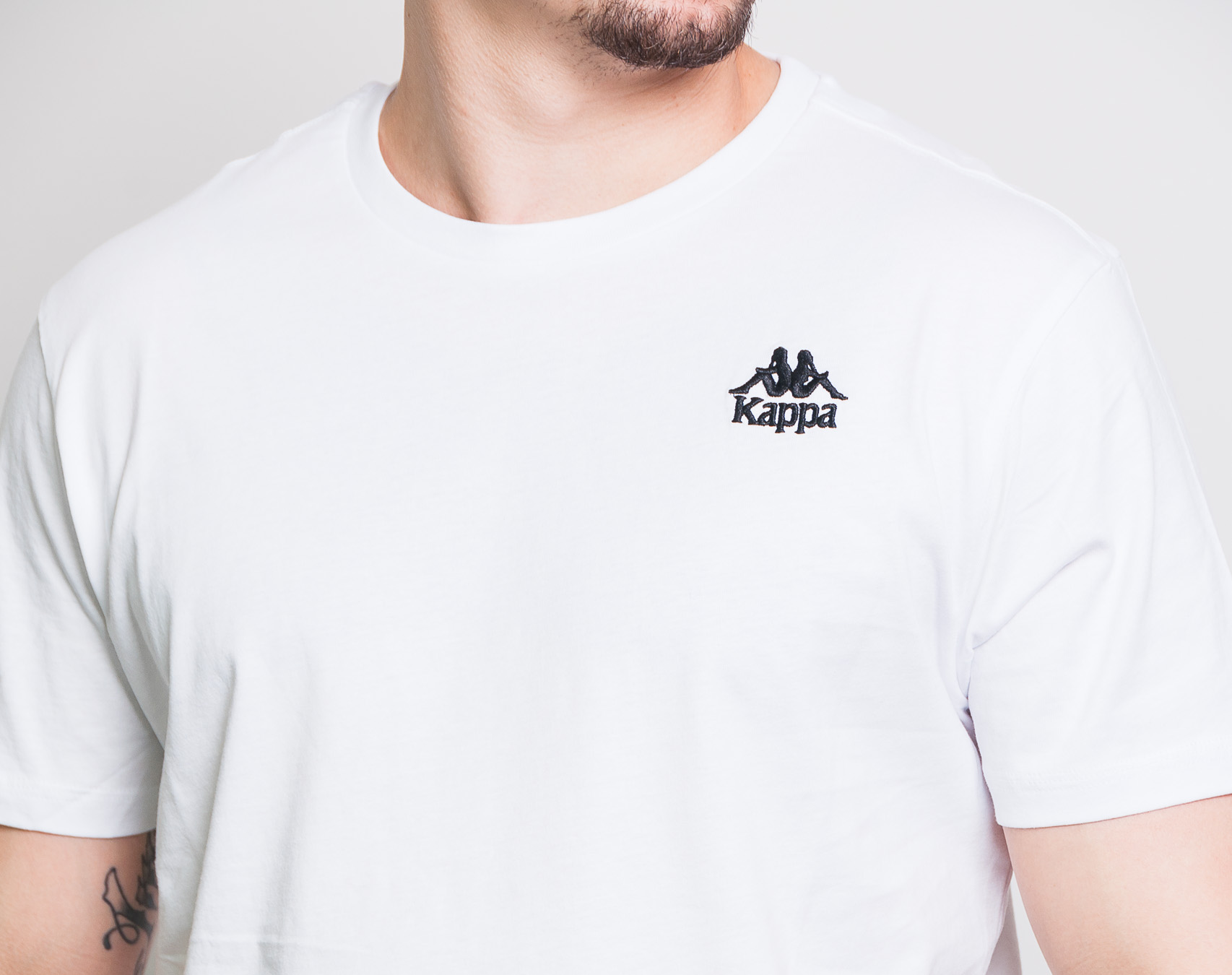 Triko Kappa Authentic Essor Slim White/Black