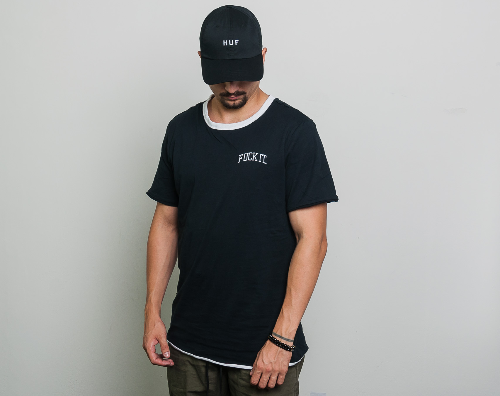 Triko HUF Invert Reversible Knit Top Black