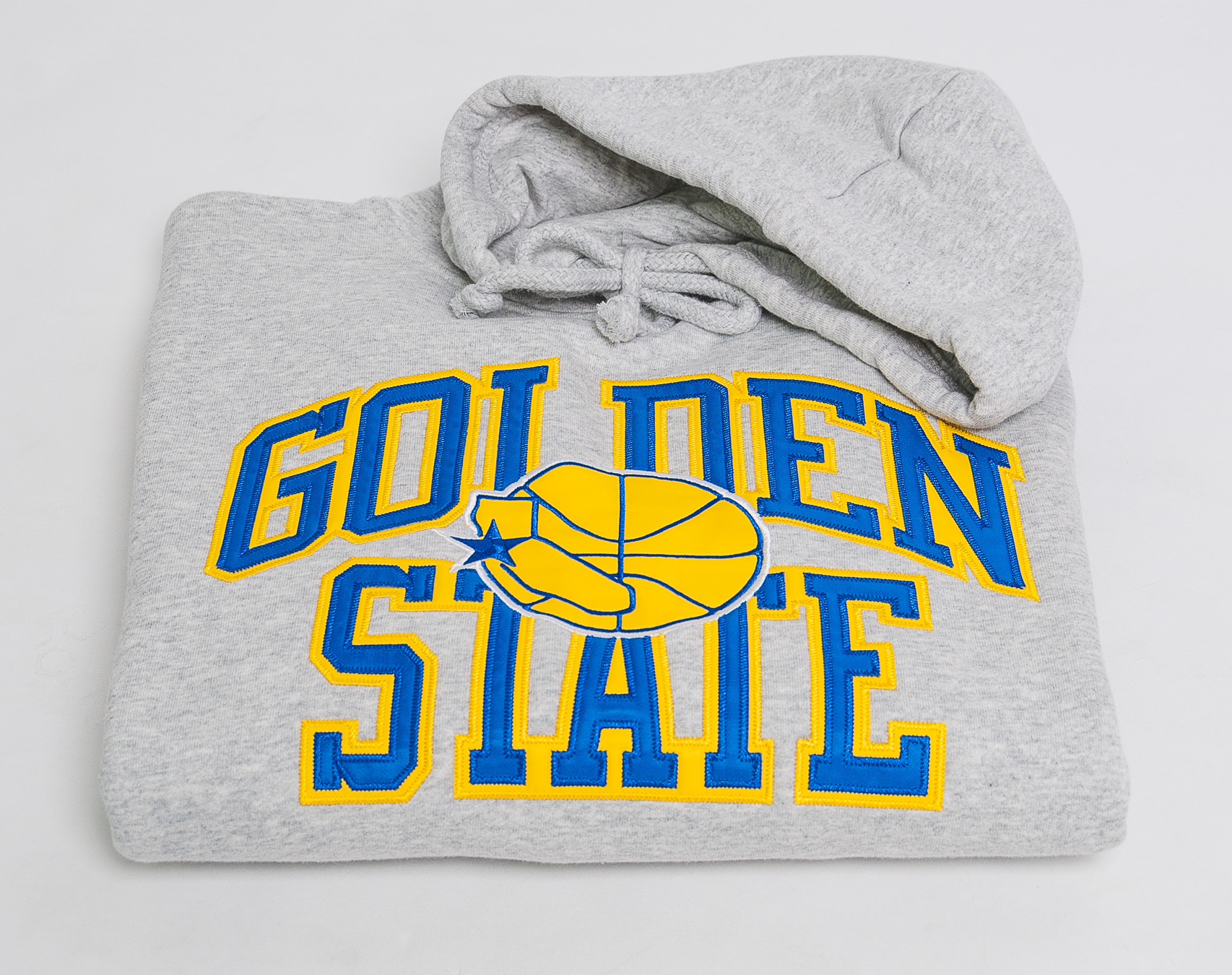 Mikina S Kapucí Mitchell & Ness Play Off Win Hoody Golden State Warriors Grey