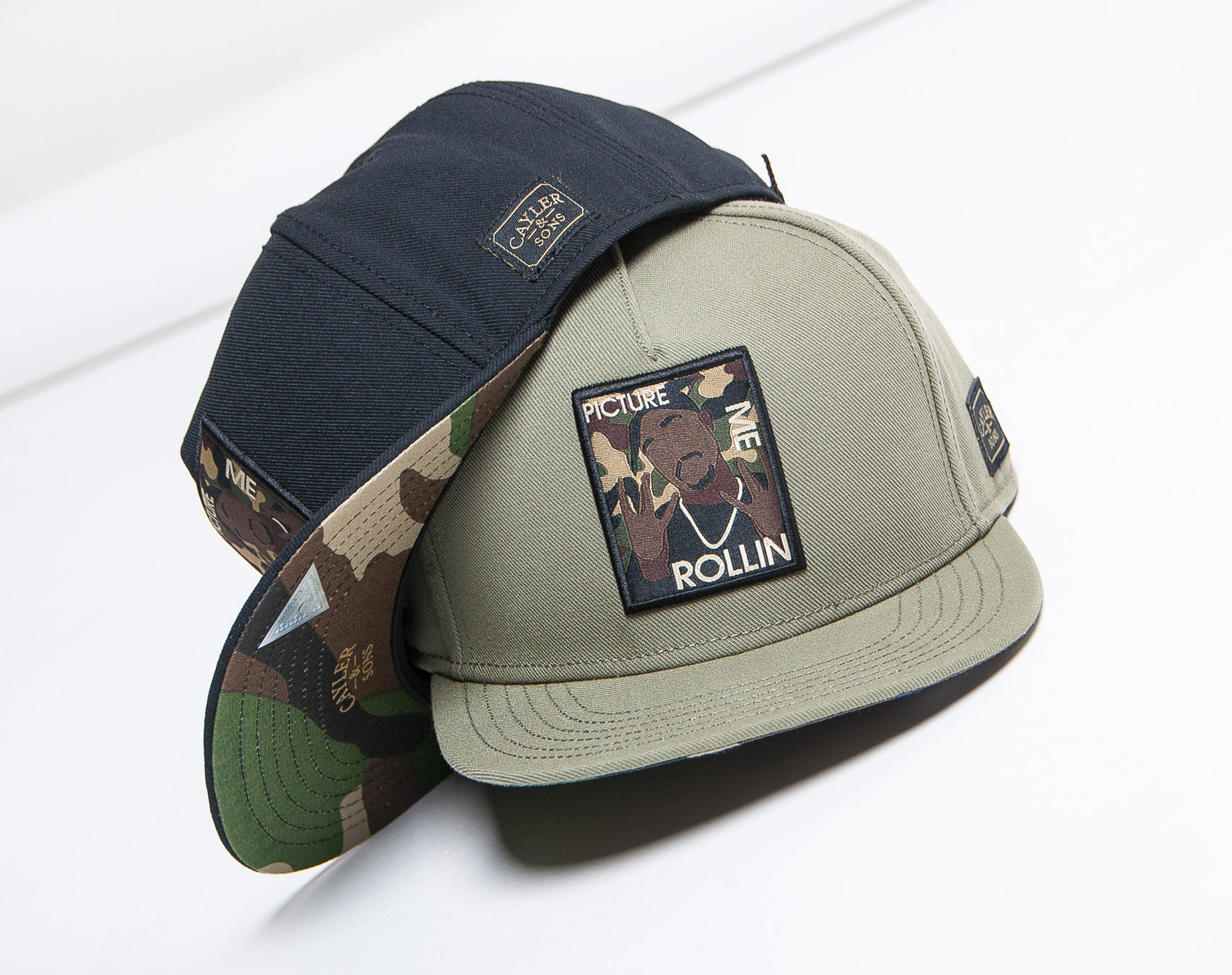 Kšiltovka Cayler & Sons WL 2Pac Rollin Cap Olive/Woodland