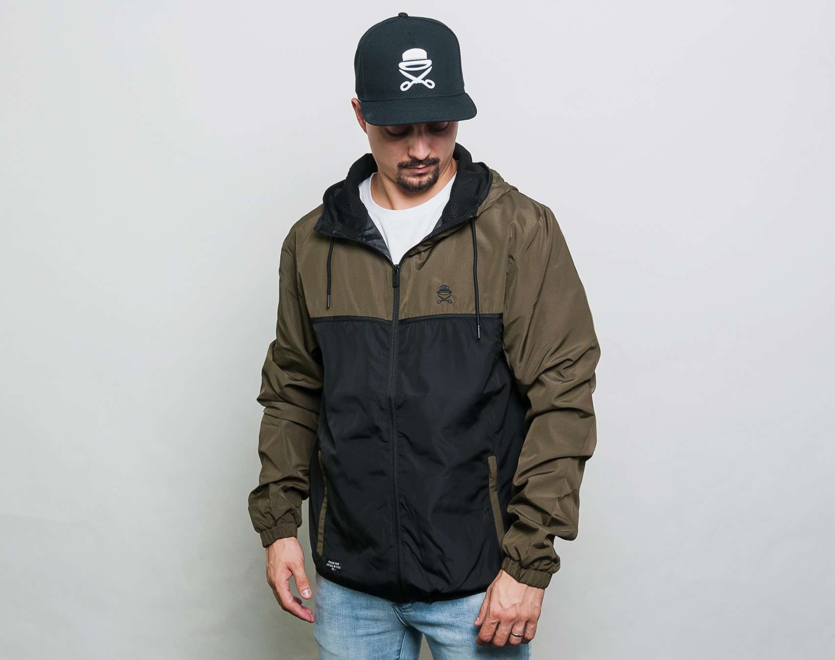 Bunda pánská Cayler & Sons PA Small Icon Windbreaker Olive/Black