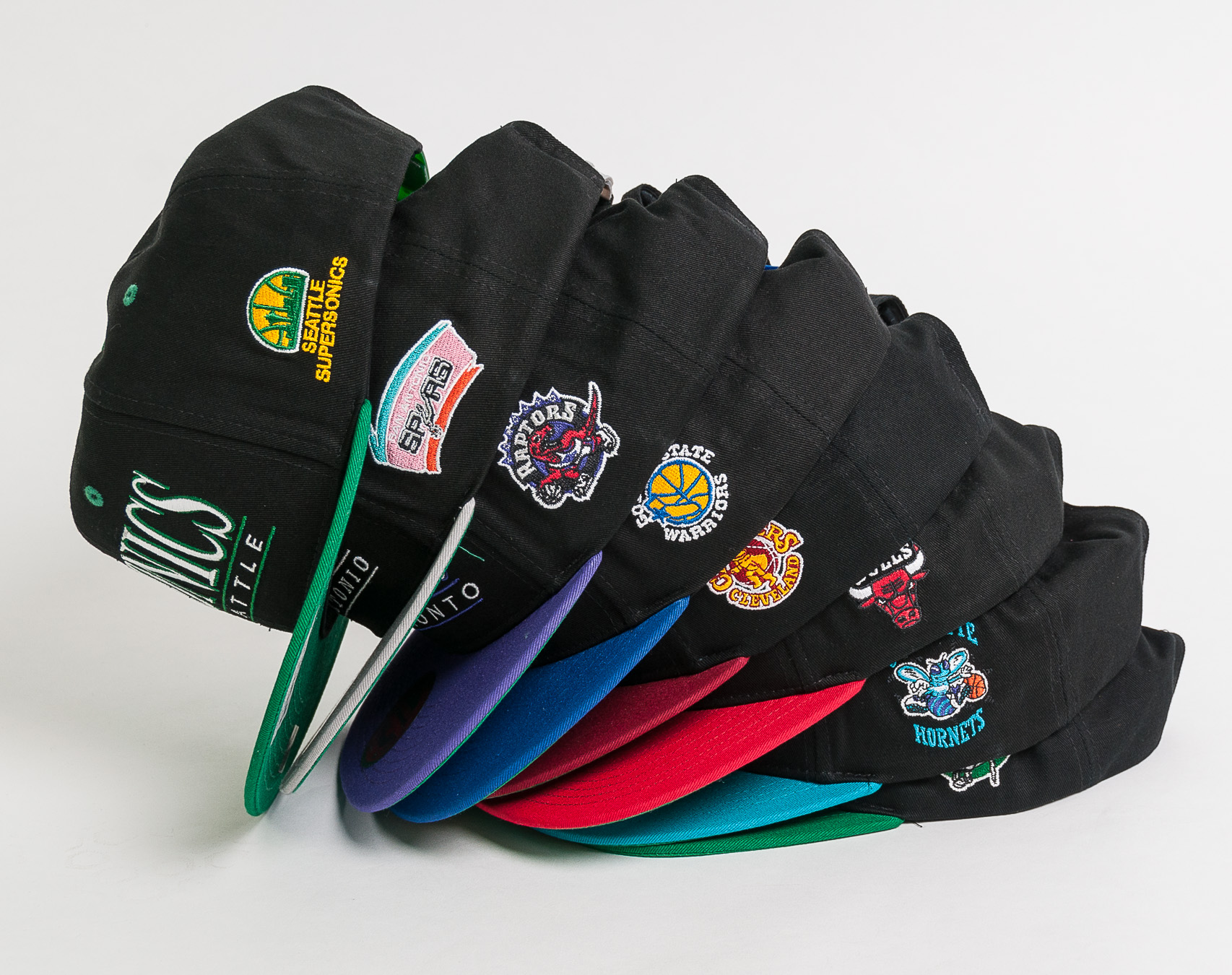 Kšiltovka Mitchell & Ness Horizon Charlotte Hornets Black/Turquoise Snapback