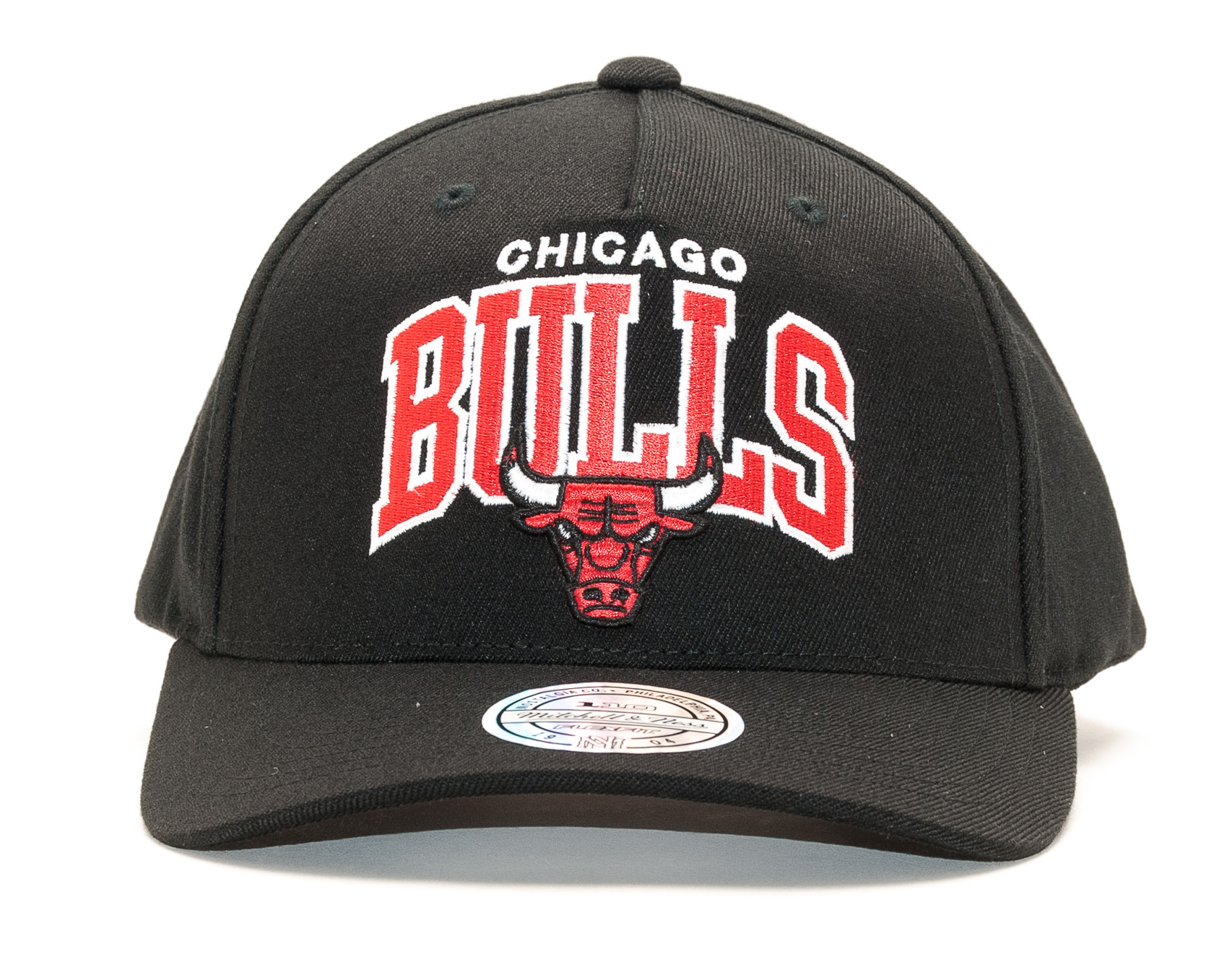 Kšiltovka Mitchell & Ness NBA Team Arch Pinch Panel 110 Chicago Bulls Black Snapback