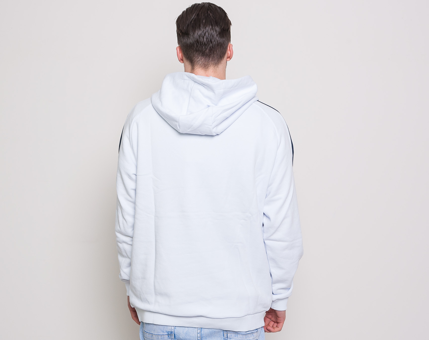 Mikina FILA Jeremy Blocket Sweater Hoody Bright White/Black Iris/True Red