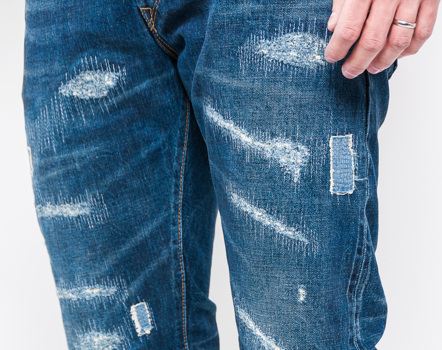 Kalhoty Edwin Classic Regular Tapered Rainbow Selvage Japan Denim 13oz Remake