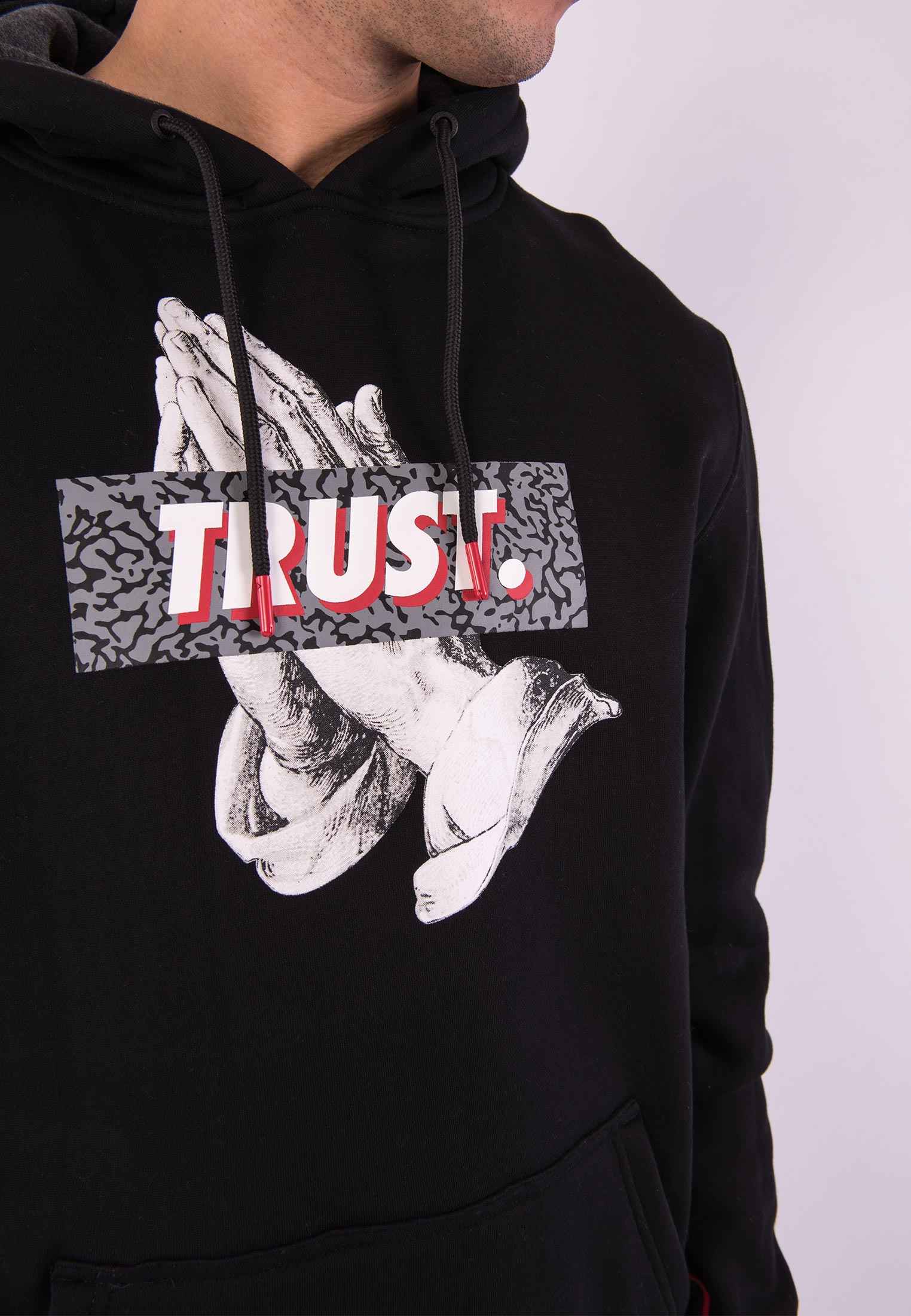 Mikina Cayler & Sons Jay Trust Hoody Black/Heather Grey