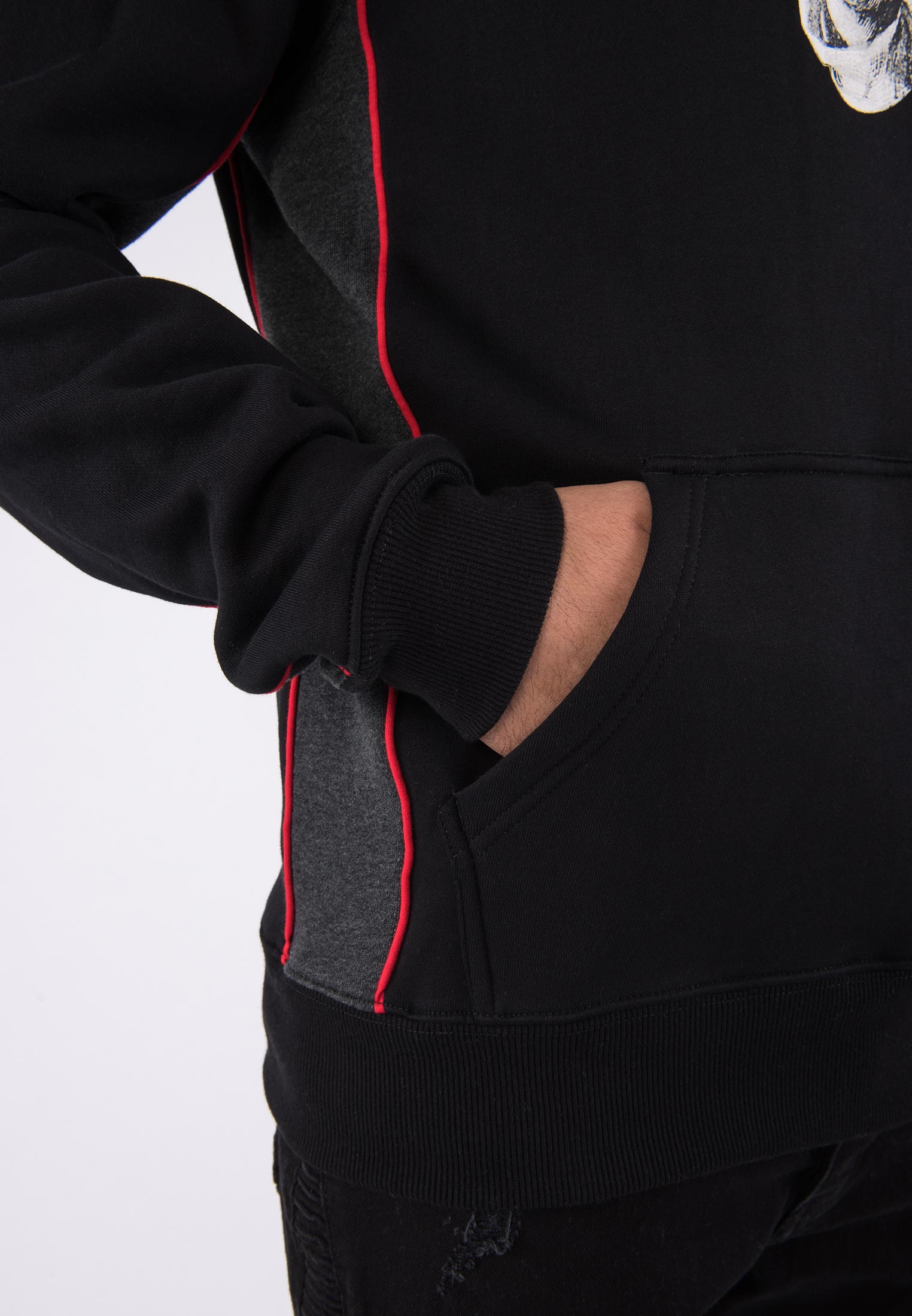 Mikina Cayler & Sons Jay Trust Hoody Black/Heather Grey