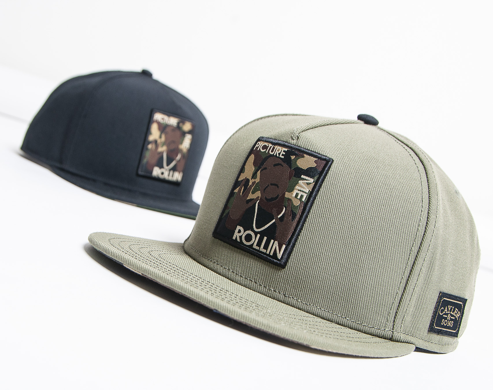 Kšiltovka Cayler & Sons WL 2Pac Rollin Cap Olive/Woodland
