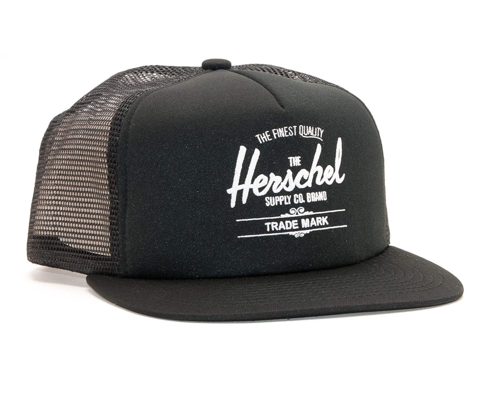Kšiltovka Herschel Supply Whaler Mesh Polyester Black Snapback