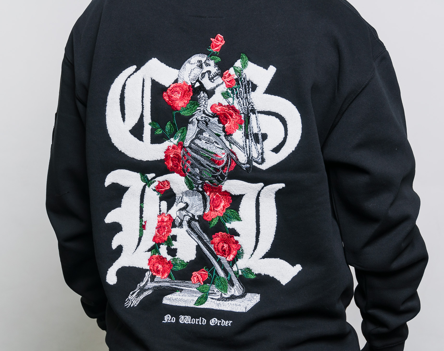 Mikina Cayler & Sons CSBL Arise Crewneck Black/White