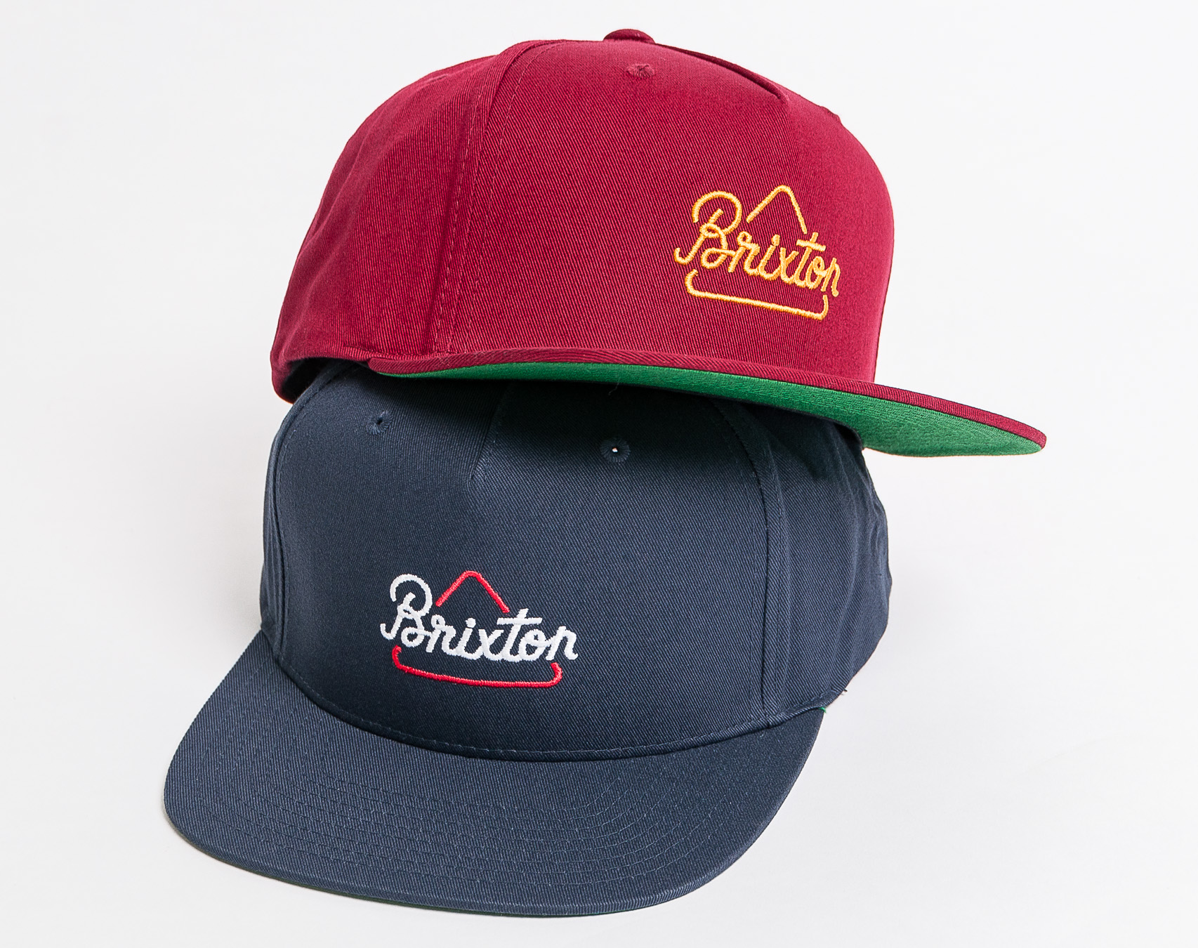 Kšiltovka BRIXTON Newbury Medium Profile Burgundy Snapback