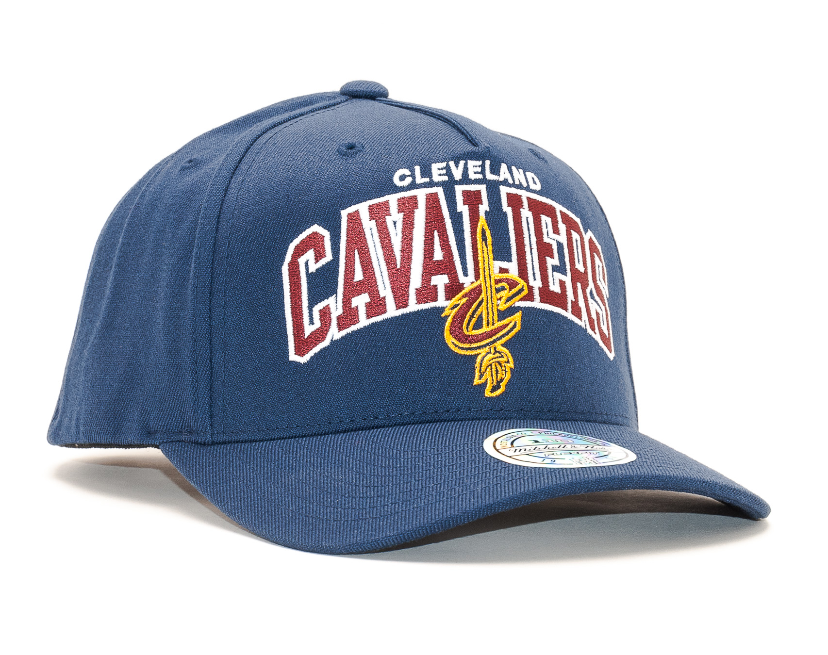 Kšiltovka Mitchell & Ness NBA Team Arch Pinch Panel 110 Cleveland Cavaliers Navy Snapback