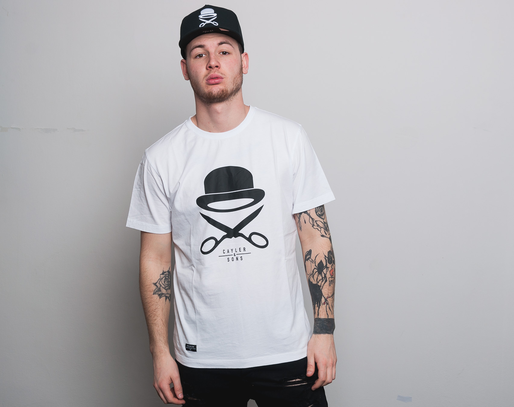 Triko Cayler & Sons Premium Authentics Icon Tee White/Black