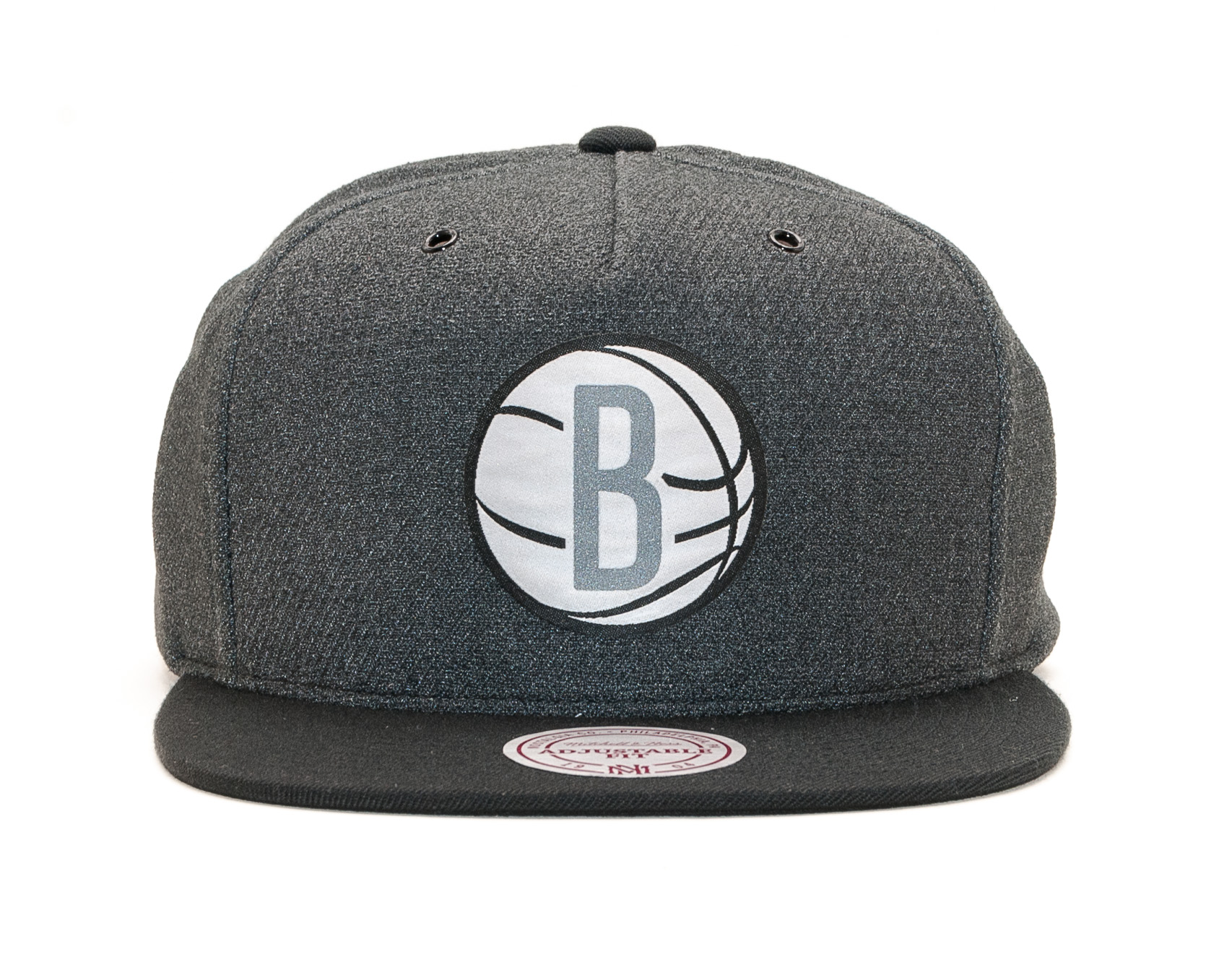 Kšiltovka Mitchell & Ness Brooklyn Nets Hardwood Classic Woven Reflective Charcoal/Black Snapback