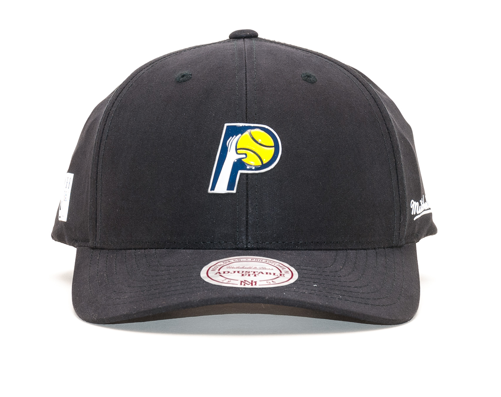Kšiltovka Mitchell & Ness Indiana Pacers Hardwood Classic Taped Black Snapback