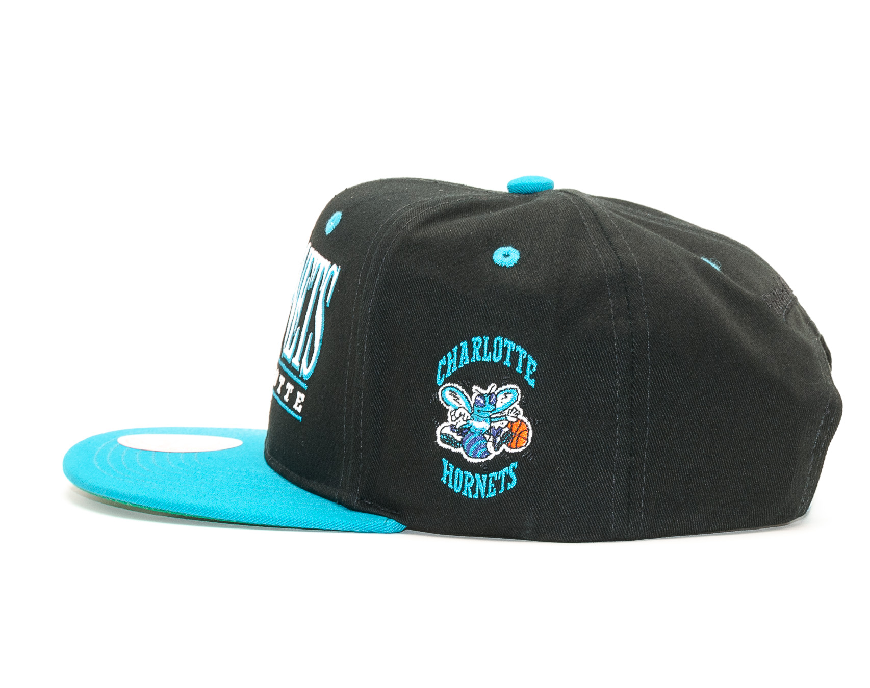 Kšiltovka Mitchell & Ness Horizon Charlotte Hornets Black/Turquoise Snapback