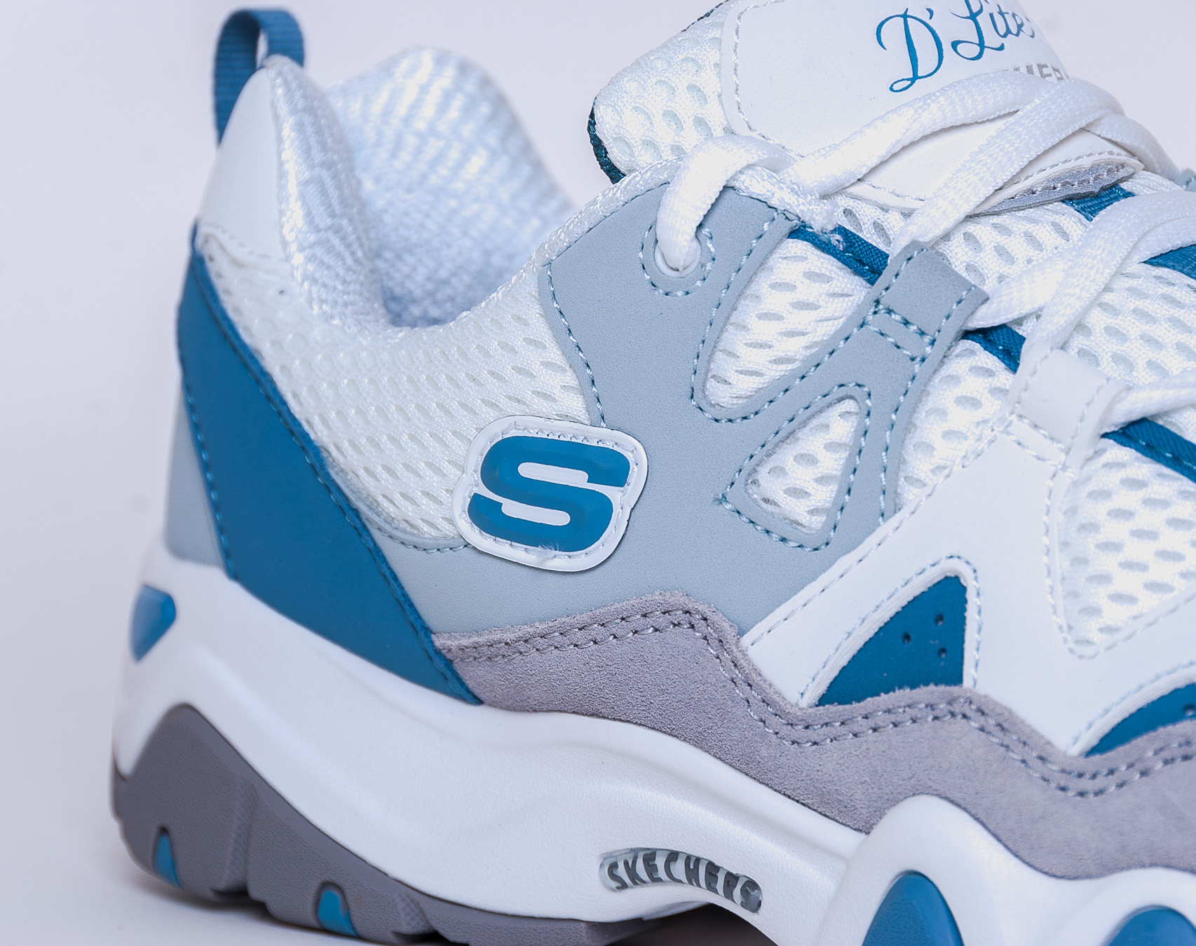 Dámské Boty Skechers D'Lites 2 Top Down Grey/Blue