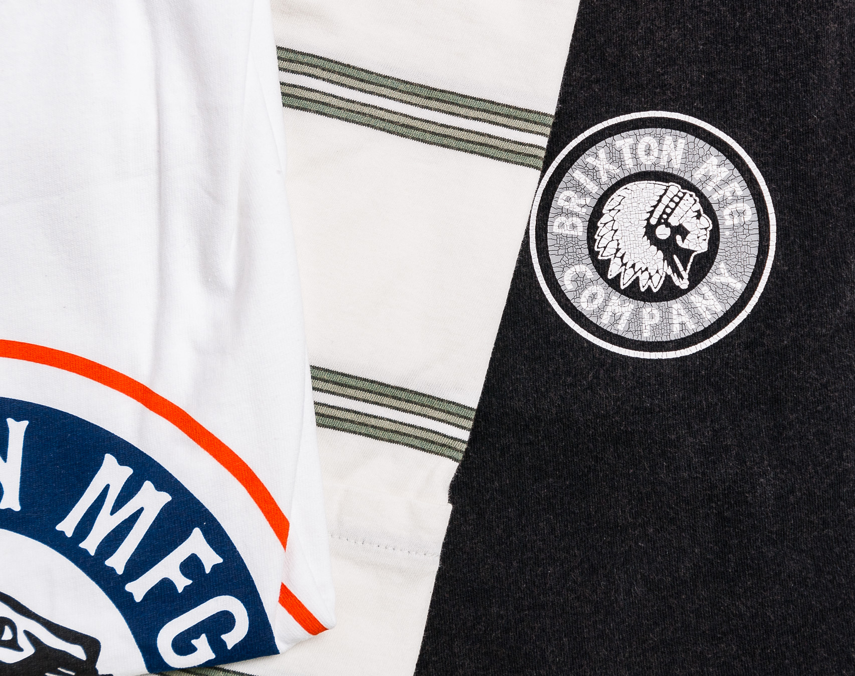 Triko s kapsou BRIXTON Hilt Washed Short Sleeve Pocket Off White/Pine