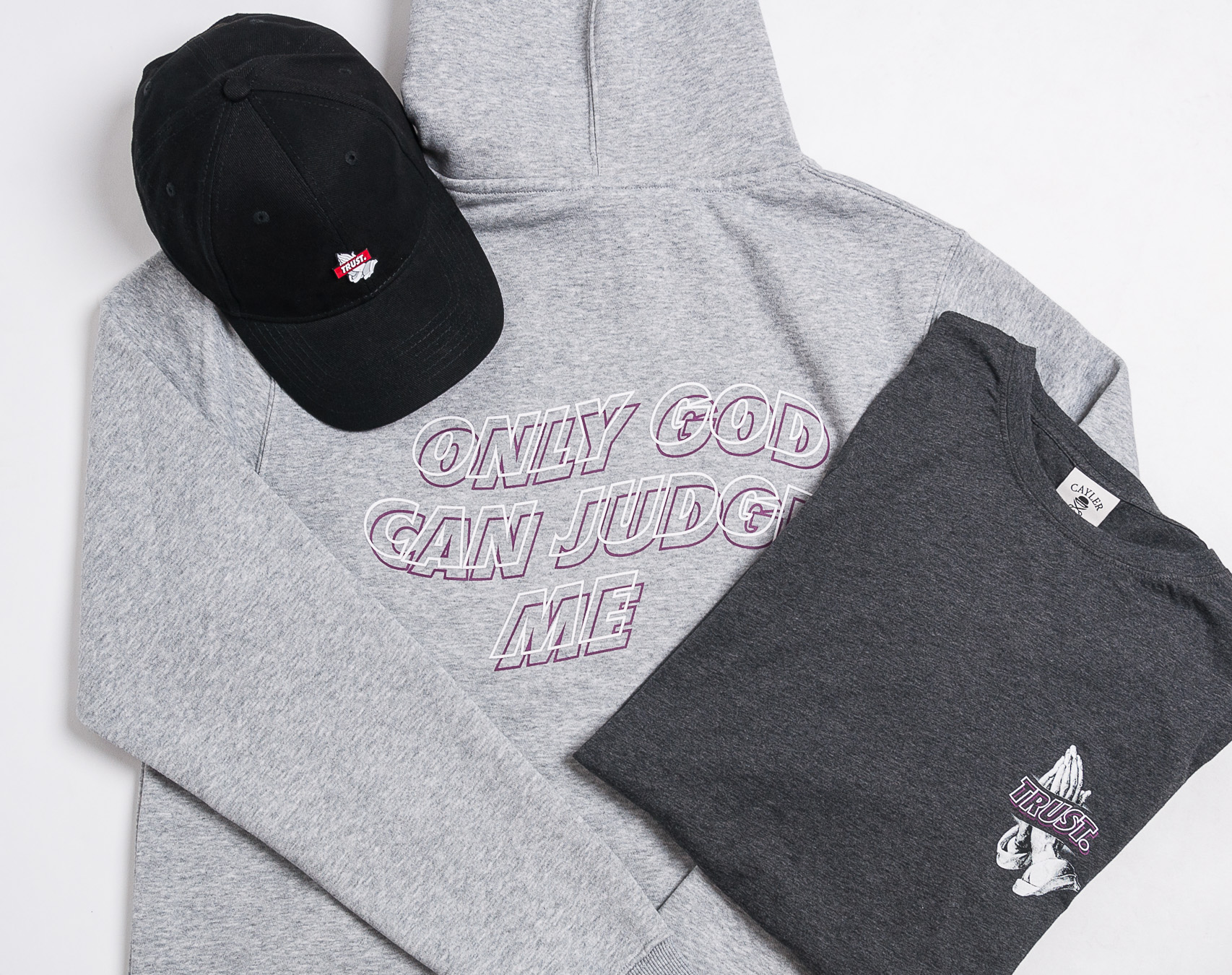 Mikina Cayler & Sons WL Trust Wave Hoody Heather Grey/MC