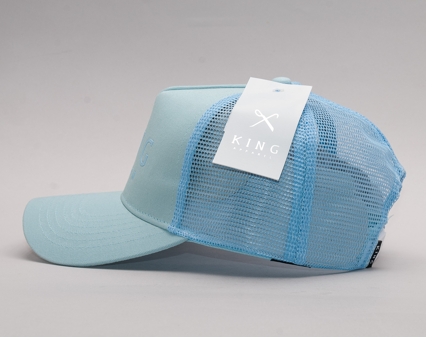 Kšiltovka King Apparel Poplar Trucker Sky Snapback