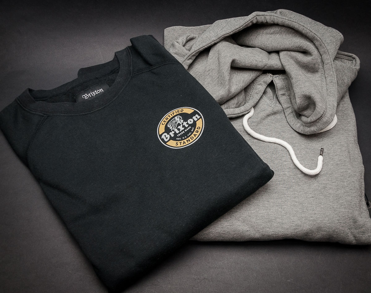 Mikina s kapucí BRIXTON Damo Charcoal Heather