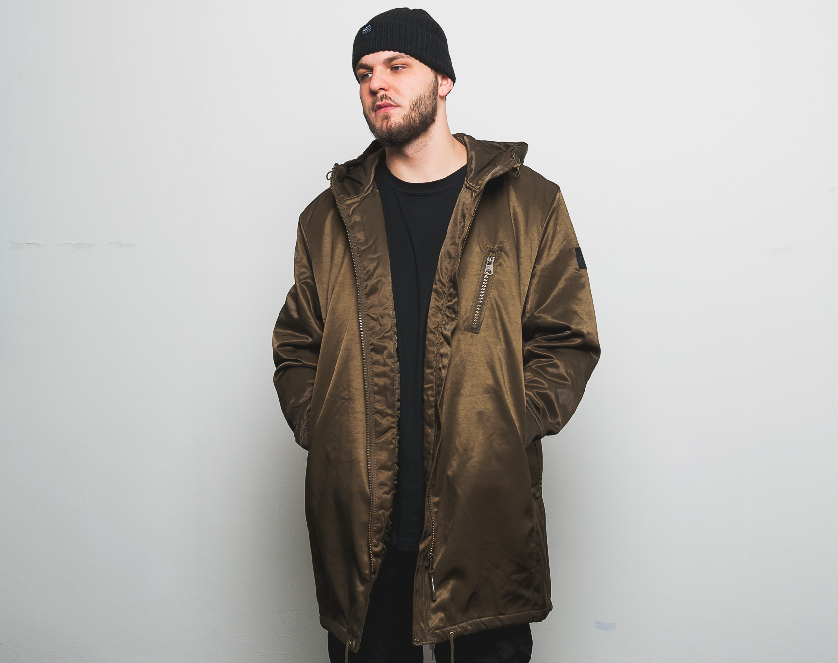 Zimní Bunda Cheap Monday Alert Parka Khaki Green