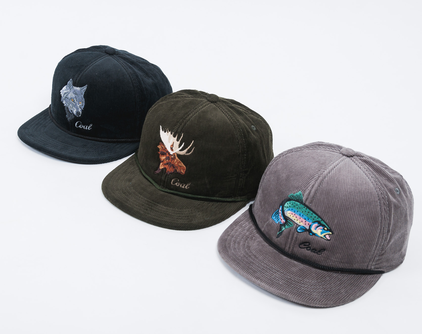 Kšiltovka Coal The Wilderness Black Wolf Snapback