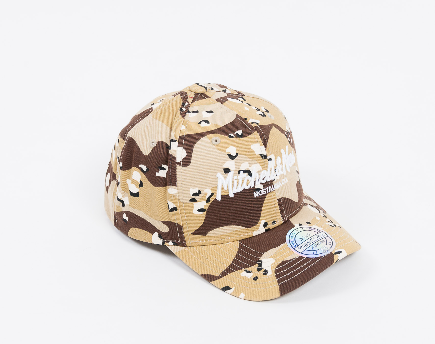 Kšiltovka Mitchell & Ness Pinscript High Crown 110 Desert Camo Snapback