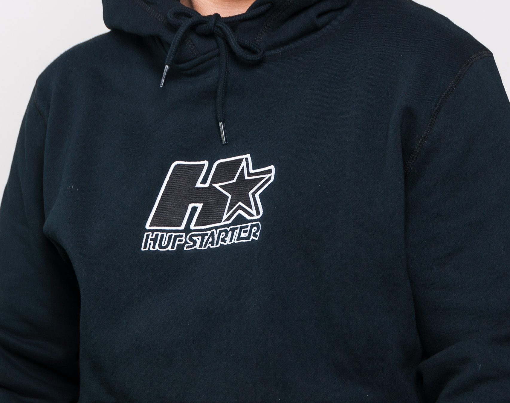Mikina HUF Hoodie HUF x Starter Patches Black