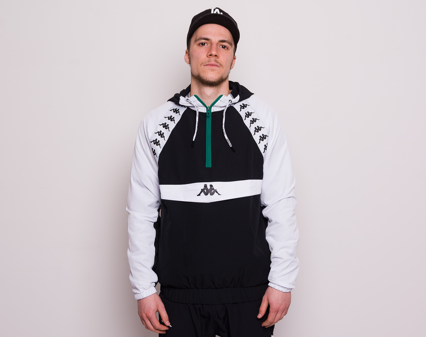 Bunda pánská Kappa Bakit 304IDA0 Black/White