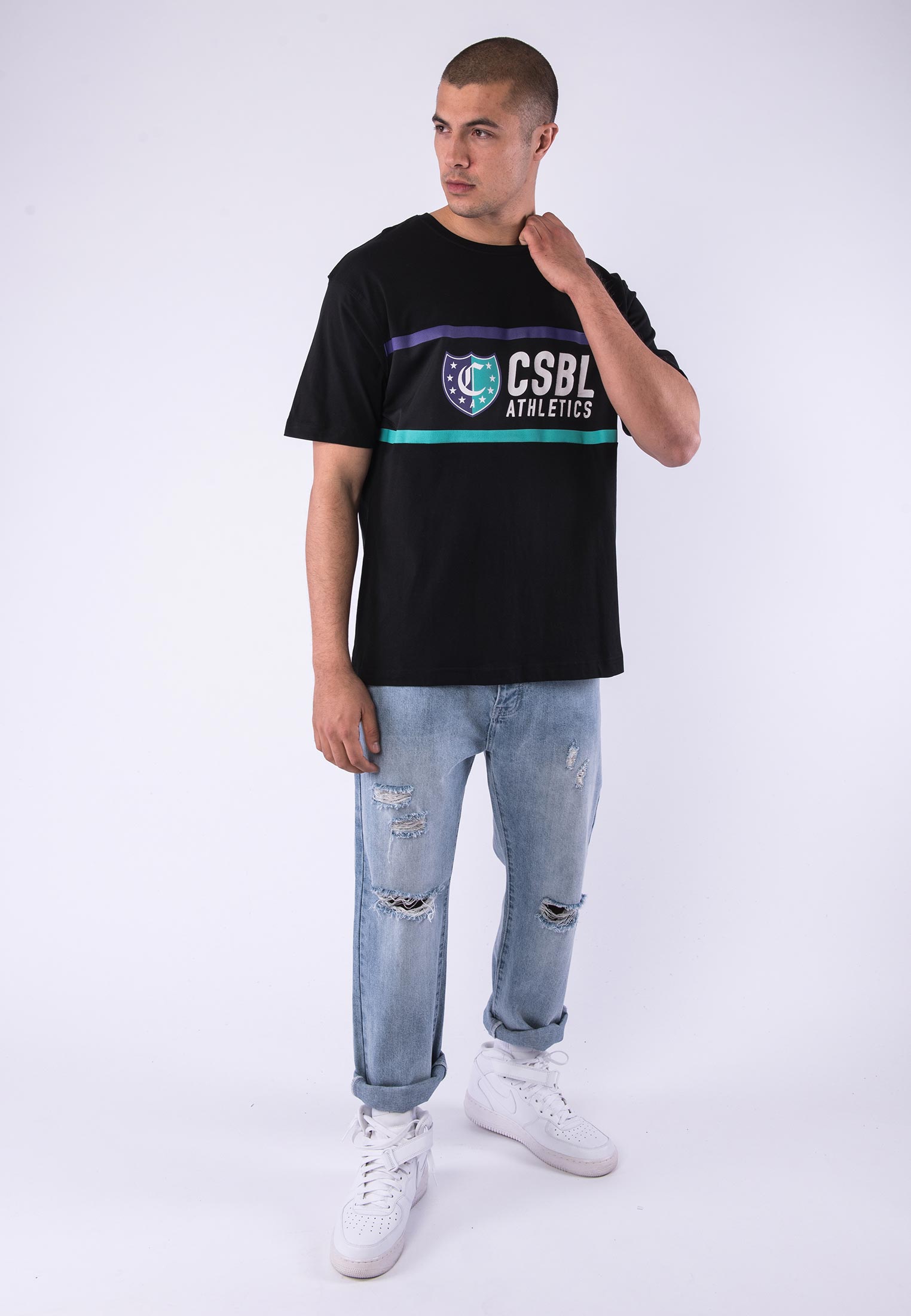Triko Cayler & Sons Insignia Semi Box Tee Black/Purple