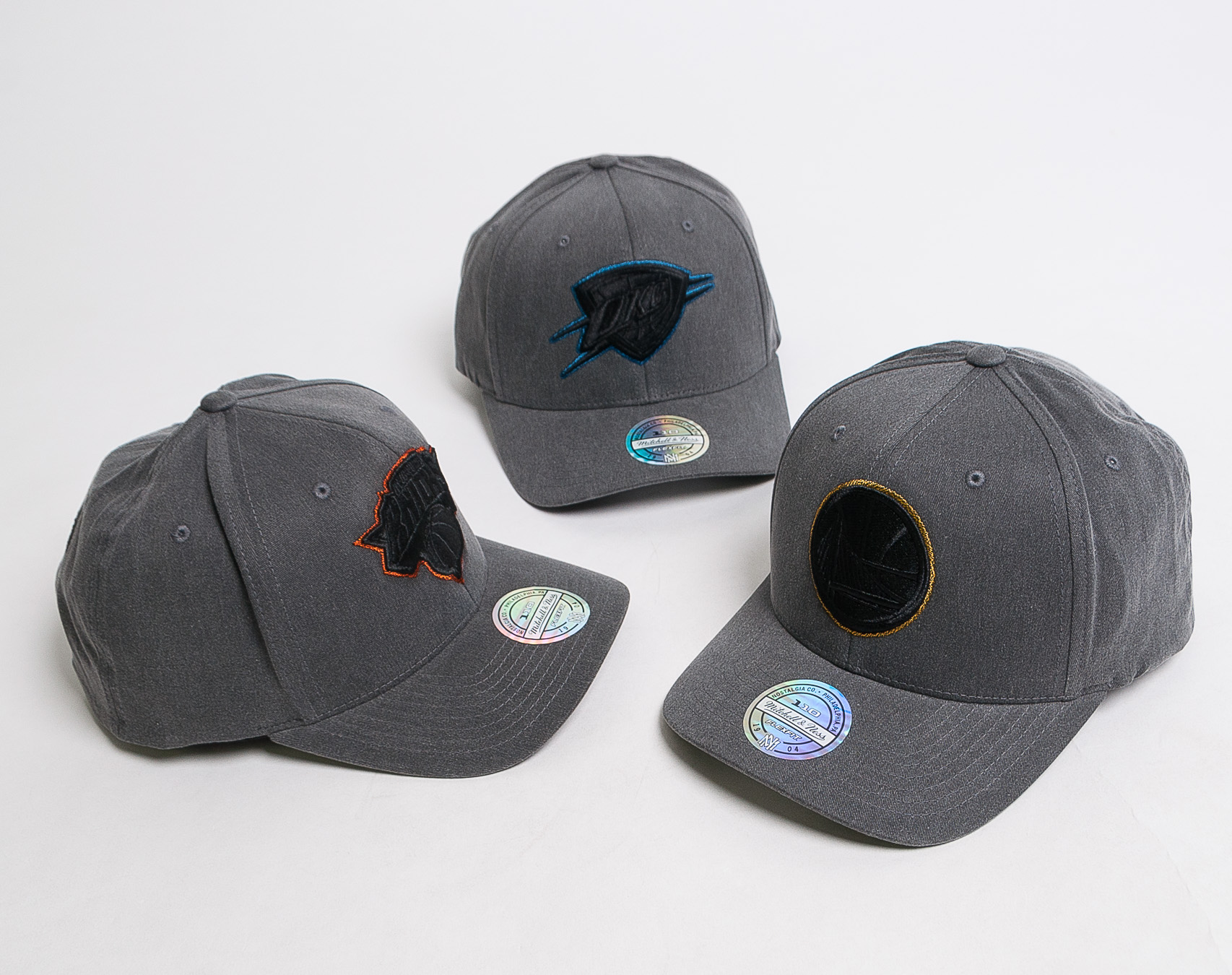 Kšiltovka Mitchell & Ness Golden State Warriors Washed Denim Gold Snapback