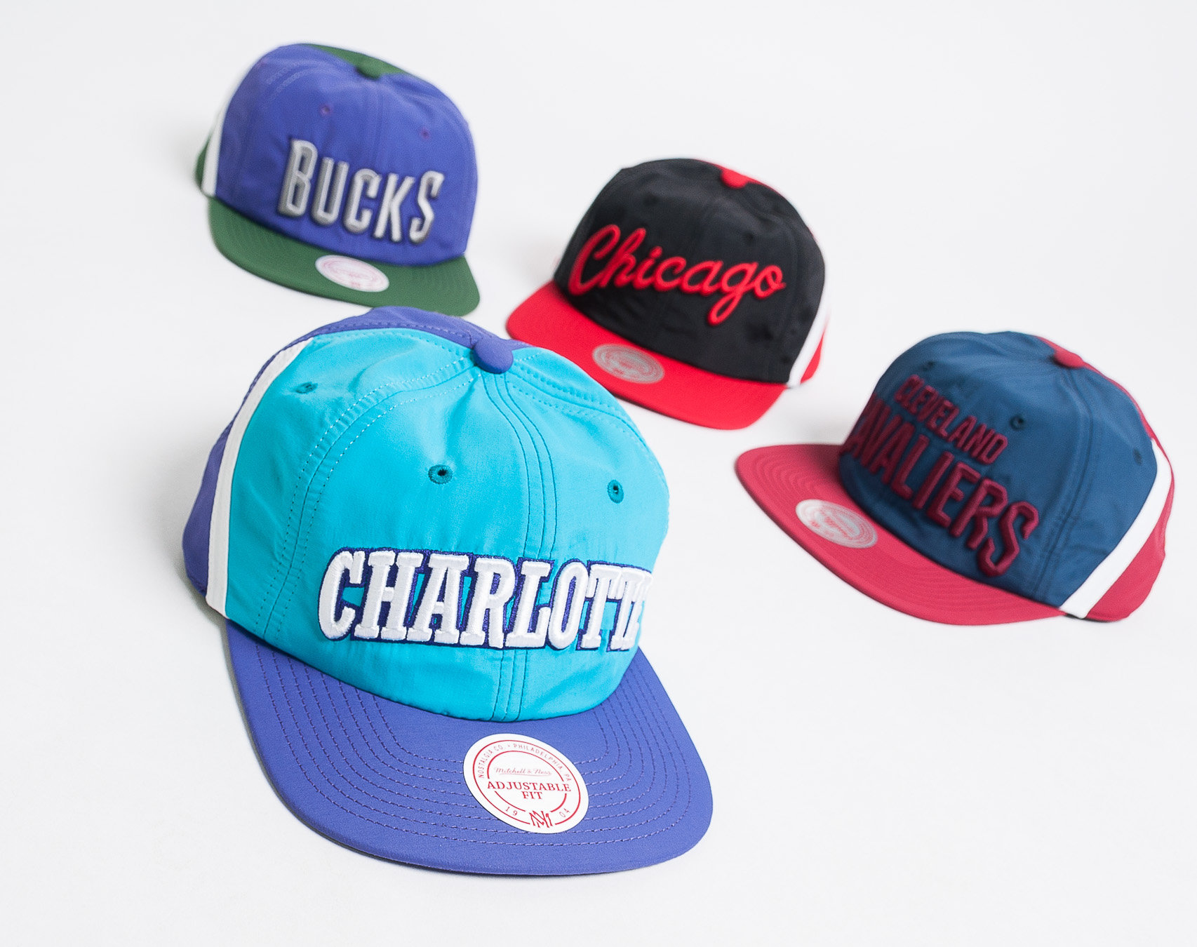 Kšiltovka Mitchell & Ness Charlotte Hornets Anorak Light Blue/Purple Snapback