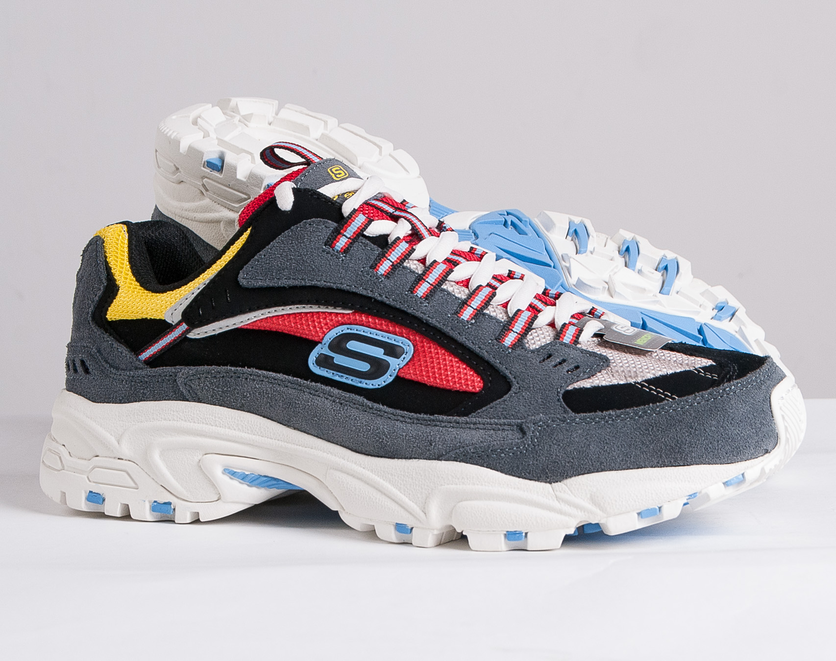 Boty Skechers Stamina Cutback 51286 CCRD Charcoal/Red