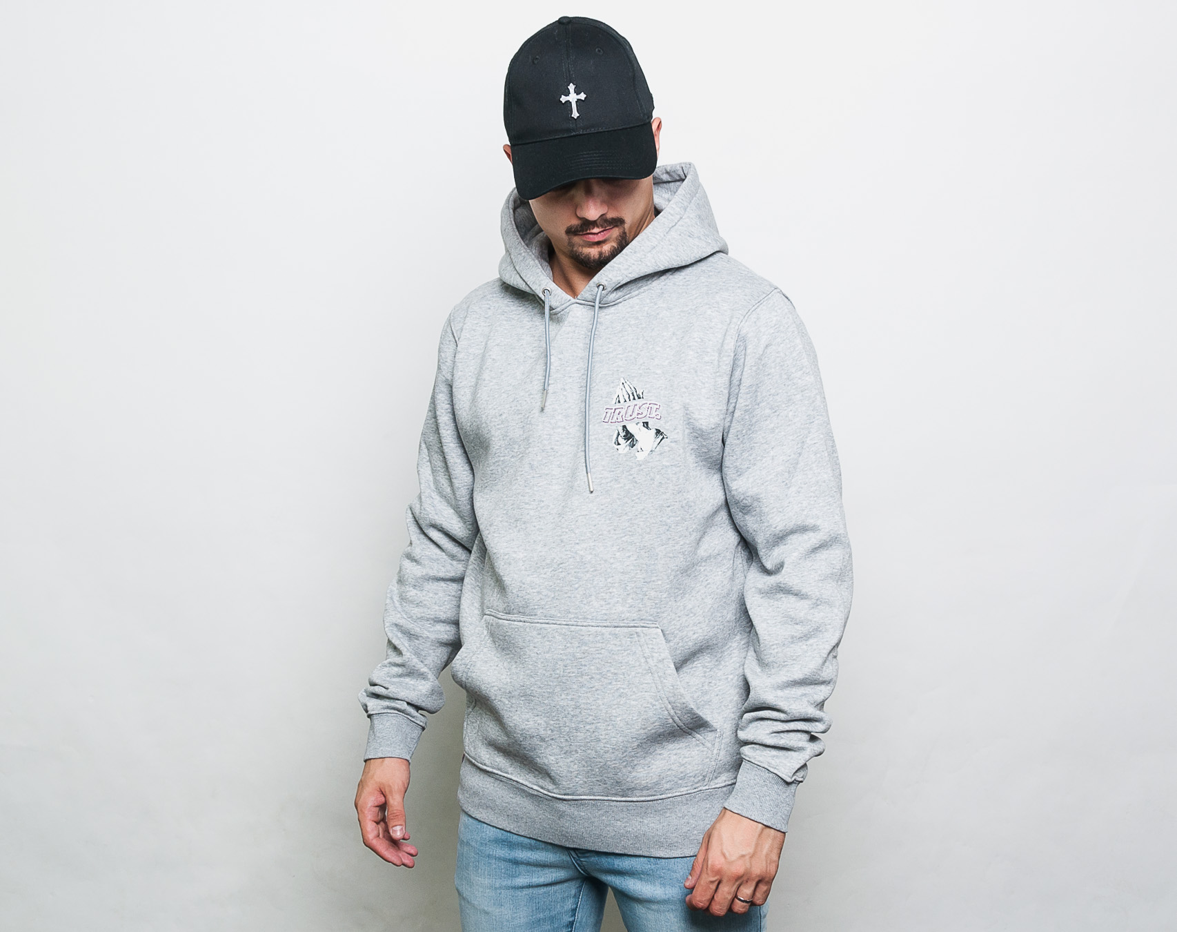 Mikina Cayler & Sons WL Trust Wave Hoody Heather Grey/MC