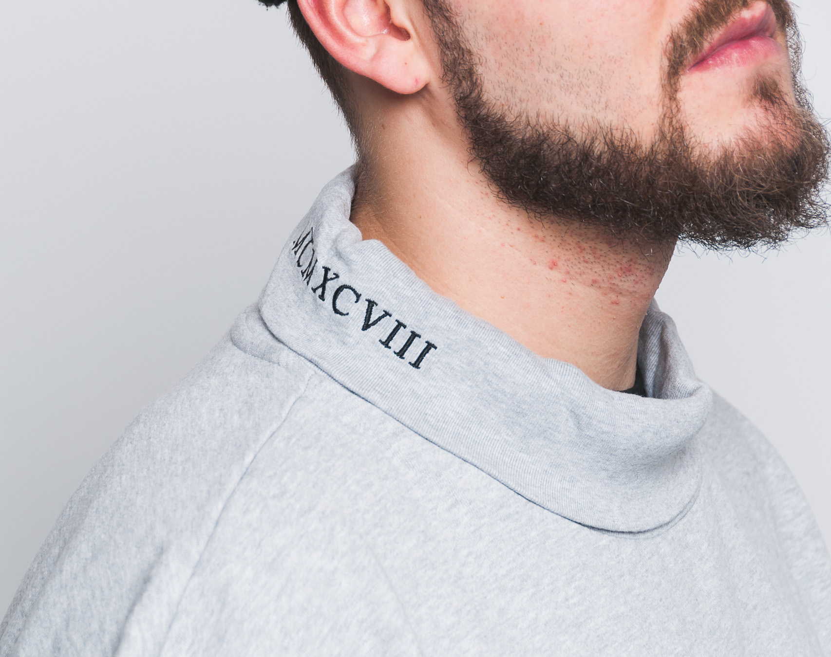 Mikina Diamond Supply Co. Diamond Mock Neck Sweatshirt Heather Grey