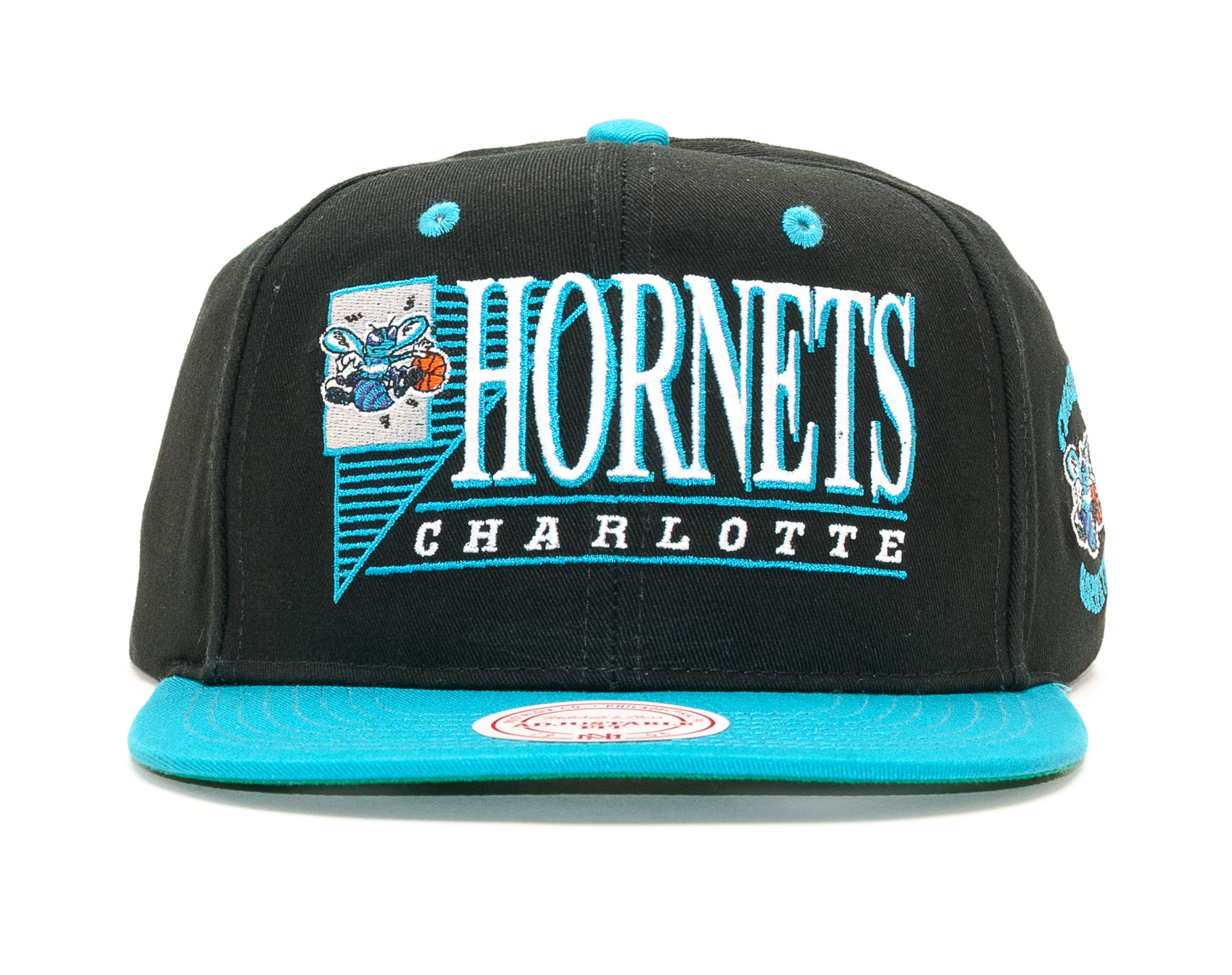 Kšiltovka Mitchell & Ness Horizon Charlotte Hornets Black/Turquoise Snapback