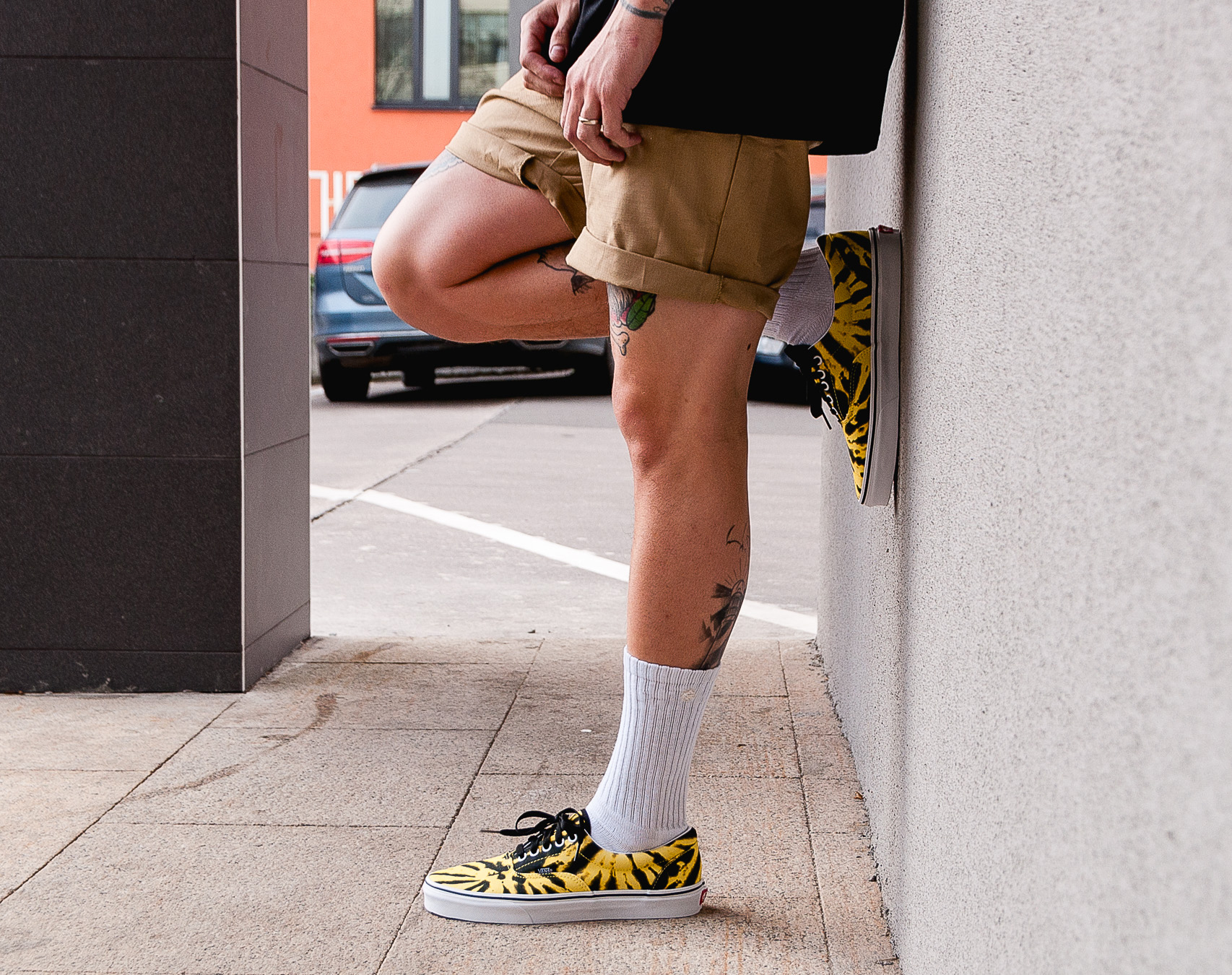 Boty VANS Era Tie Dye Blazing Yellow